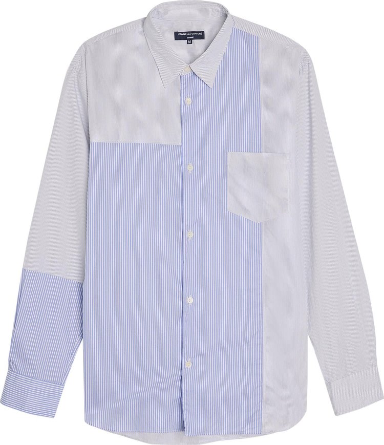 Comme des Garçons Homme Plus Stripe Garment Washed Shirt 'Navy/White'