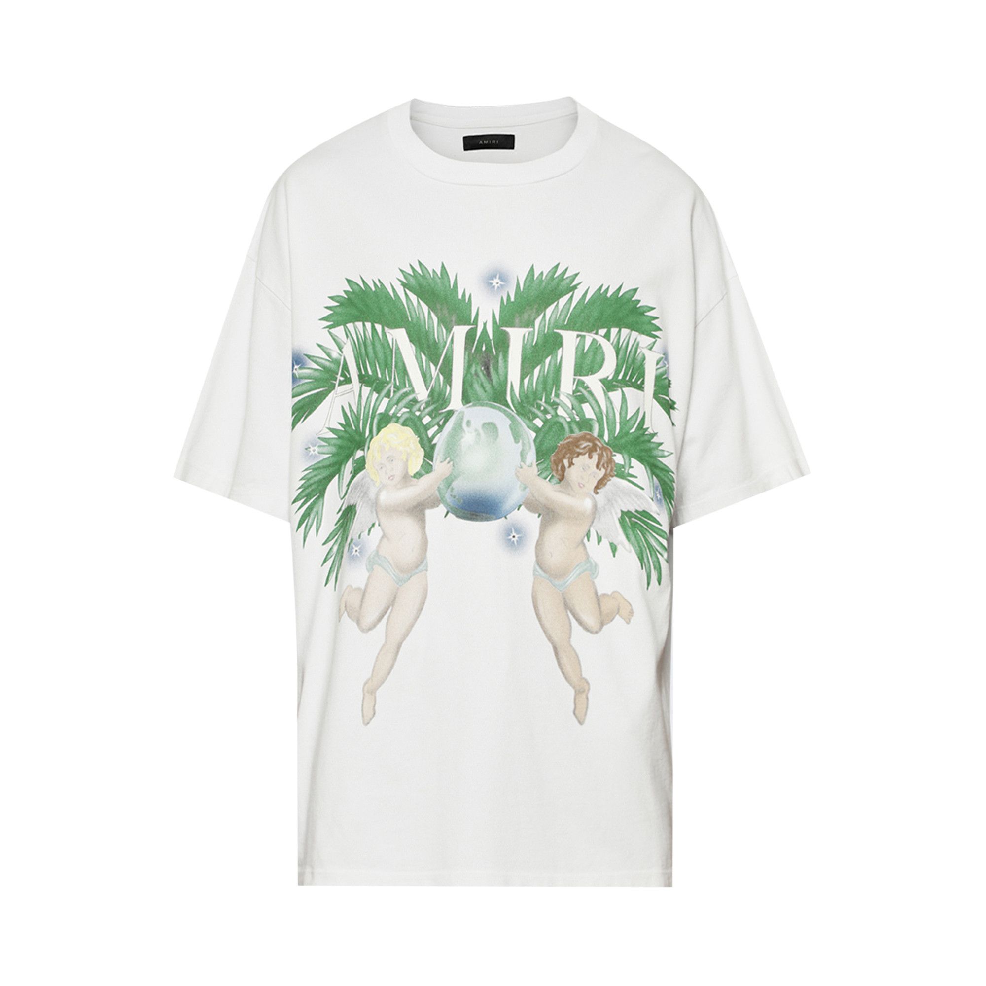 【AMIRI】メンズ AIRBRUSH CHERUB TEE Tシャツ AMJYTE1028-001 Amiri Airbrush Cherub T-Shirt - Black - Men | AMJYTE1028BLACK