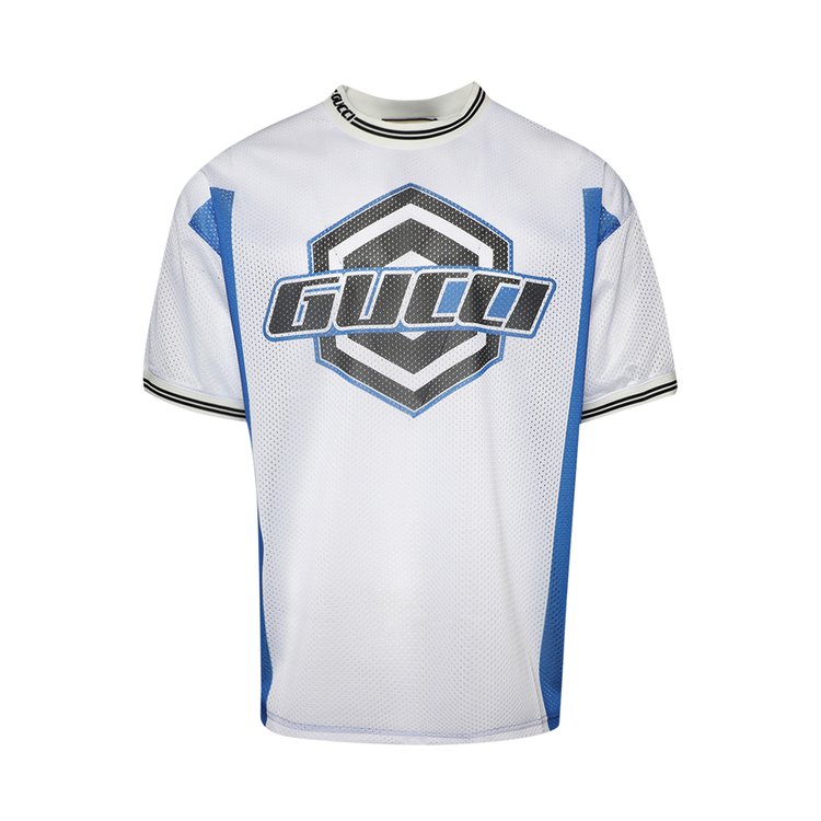 Gucci Emblem T-Shirt 'White/Blue'