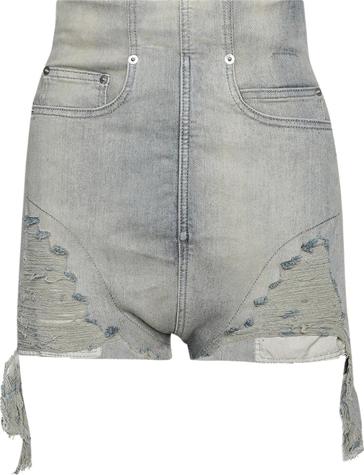 Rick Owens DRKSHDW Denim Dirt Cutoff Shorts 'Sky'