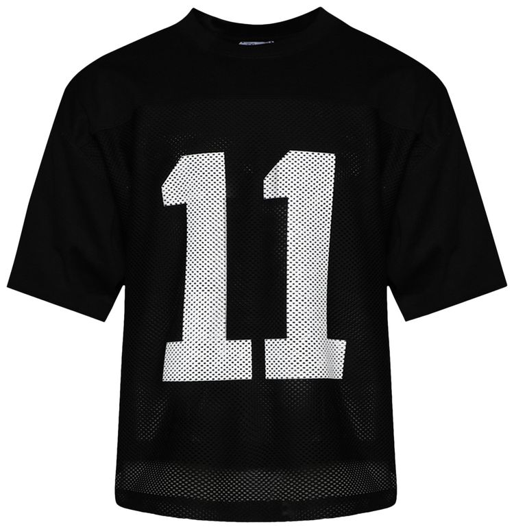 Lanvin Printed Baseball Tee Black