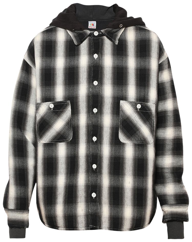 SAINT Mxxxxxx Check Parka BlackWhite