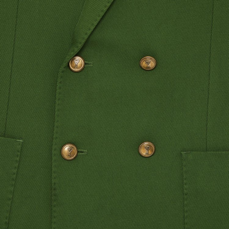 Ami Double Breasted Jacket Evergreen