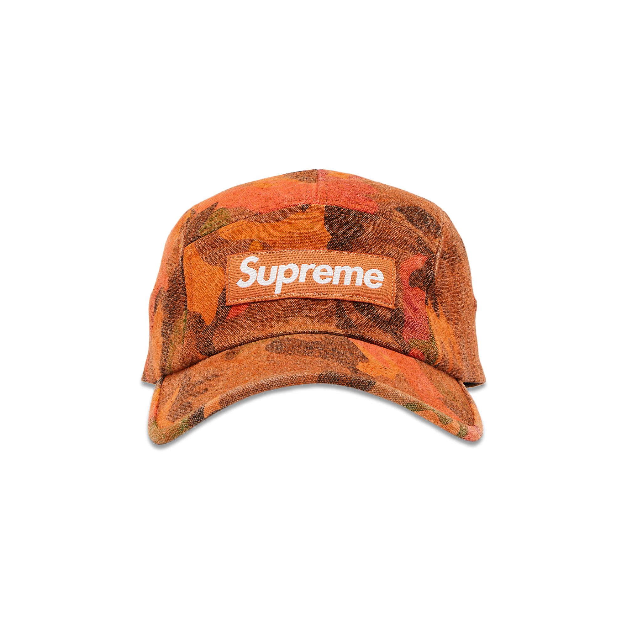 Buy Supreme Washed Canvas Camp Cap 'Orange Camo' - SS24H34 ORANGE