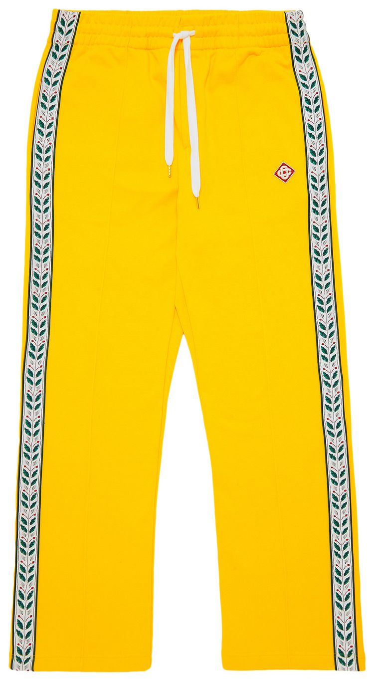 Casablanca Motosport Laurel Tape Joggers 'Yellow'