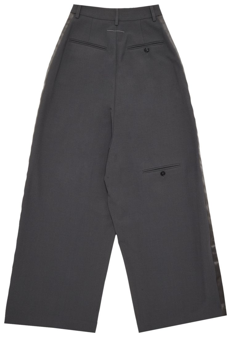 MM6 Maison Margiela Light Stretch Gabardine Trousers Dark Grey