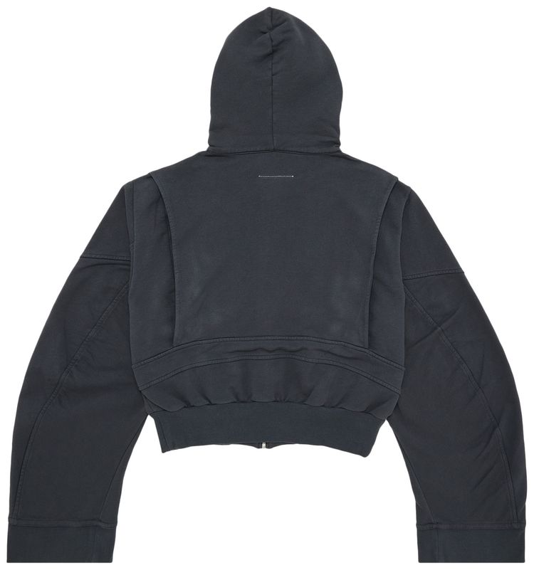 MM6 Maison Margiela Unbrushed Sweat Jacket Dark Grey
