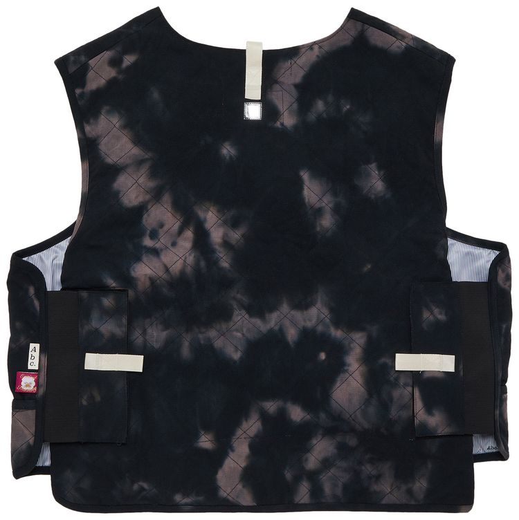 Advisory Board Crystals Quilted Sticks And Stones Cargo Vest Black