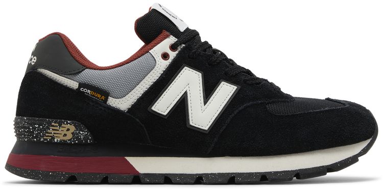 New Balance 574 Rugged Black Red