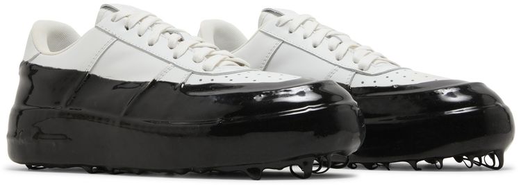 424 Low Sneaker Wax Dip   White Black