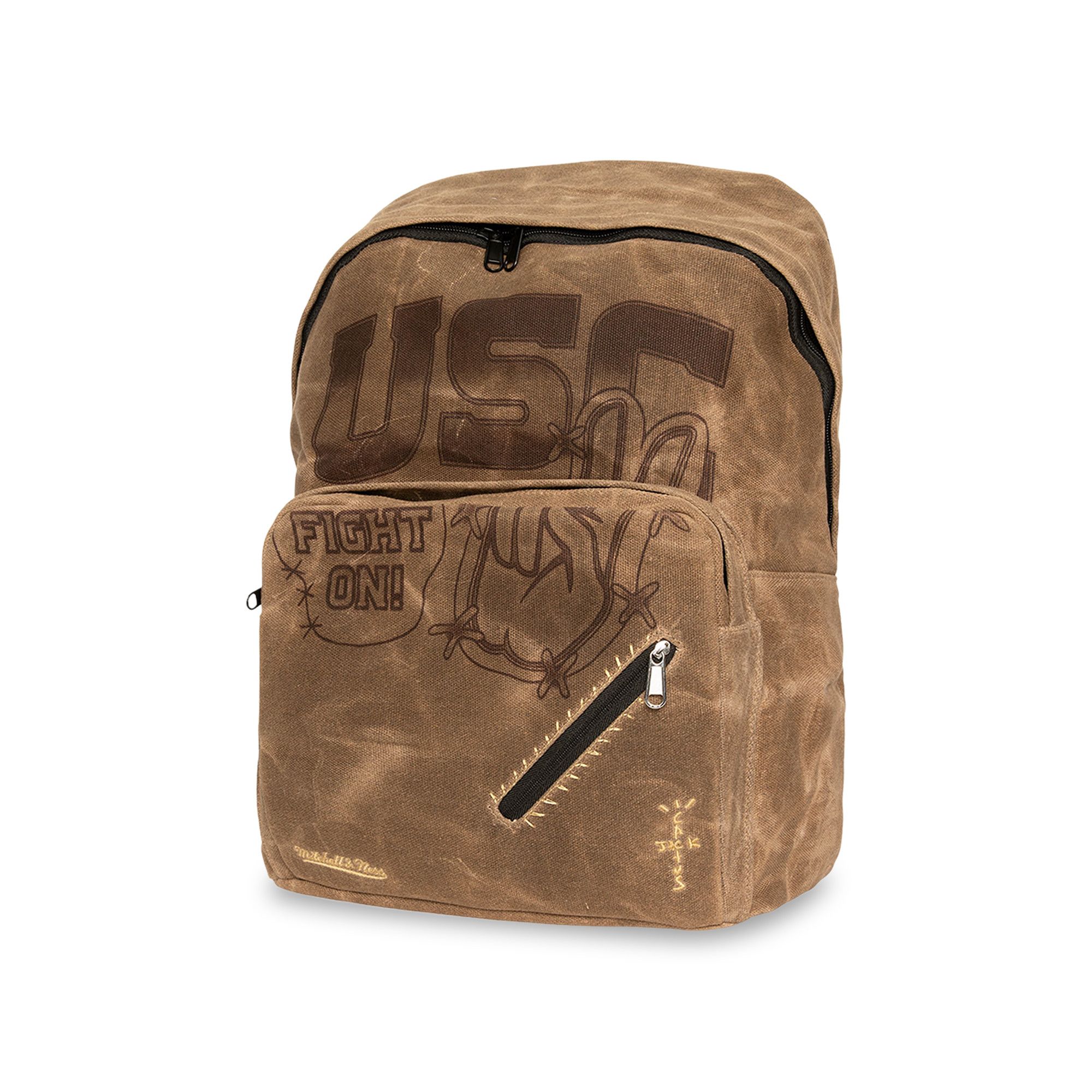 Buy Cactus Jack by Travis Scott x Mitchell Ness University Of Southern California Backpack Brown BG9321 USC BROW GOAT