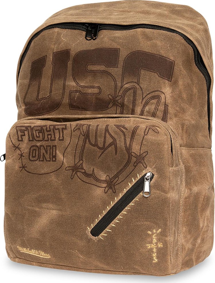 Cactus Jack by Travis Scott x Mitchell & Ness University Of Southern California Backpack 'Brown'