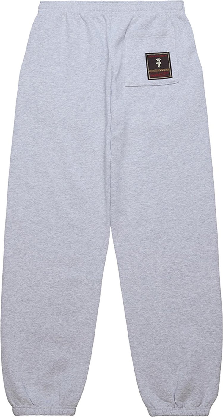 Cactus Jack by Travis Scott x Mitchell  Ness University Of Wisconsin Sweatpants Grey Heather