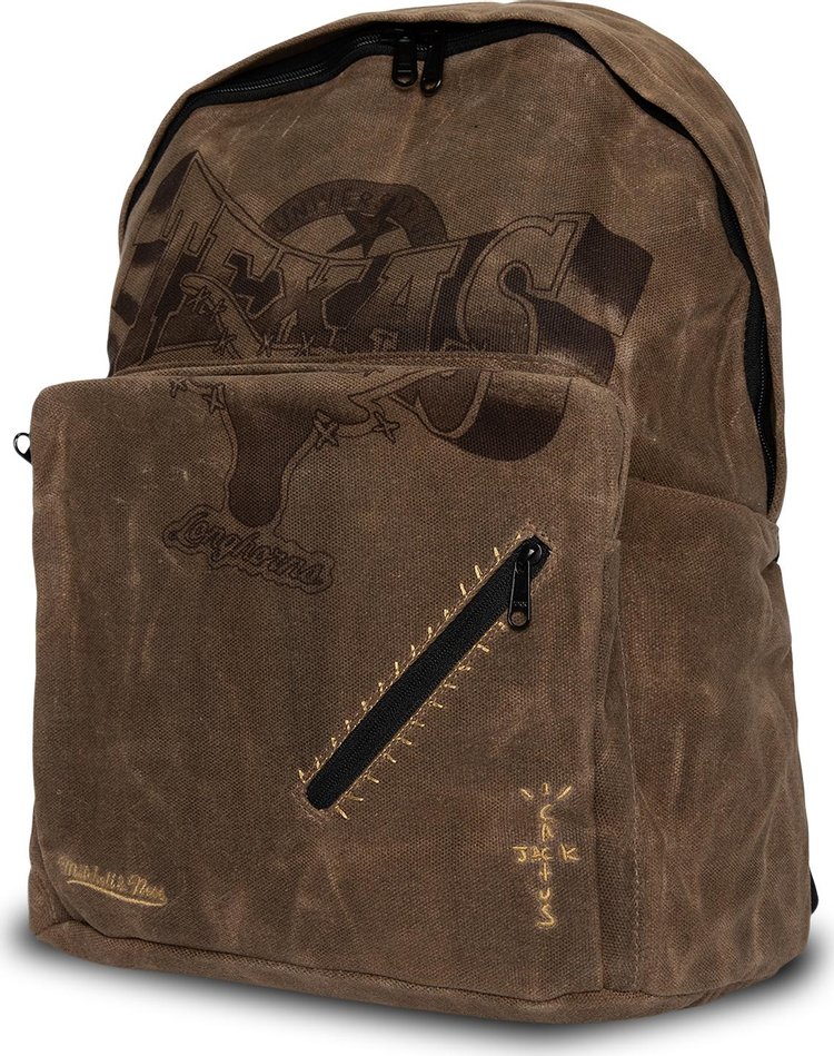 Cactus Jack by Travis Scott x Mitchell & Ness University Of Texas Backpack 'Tan'