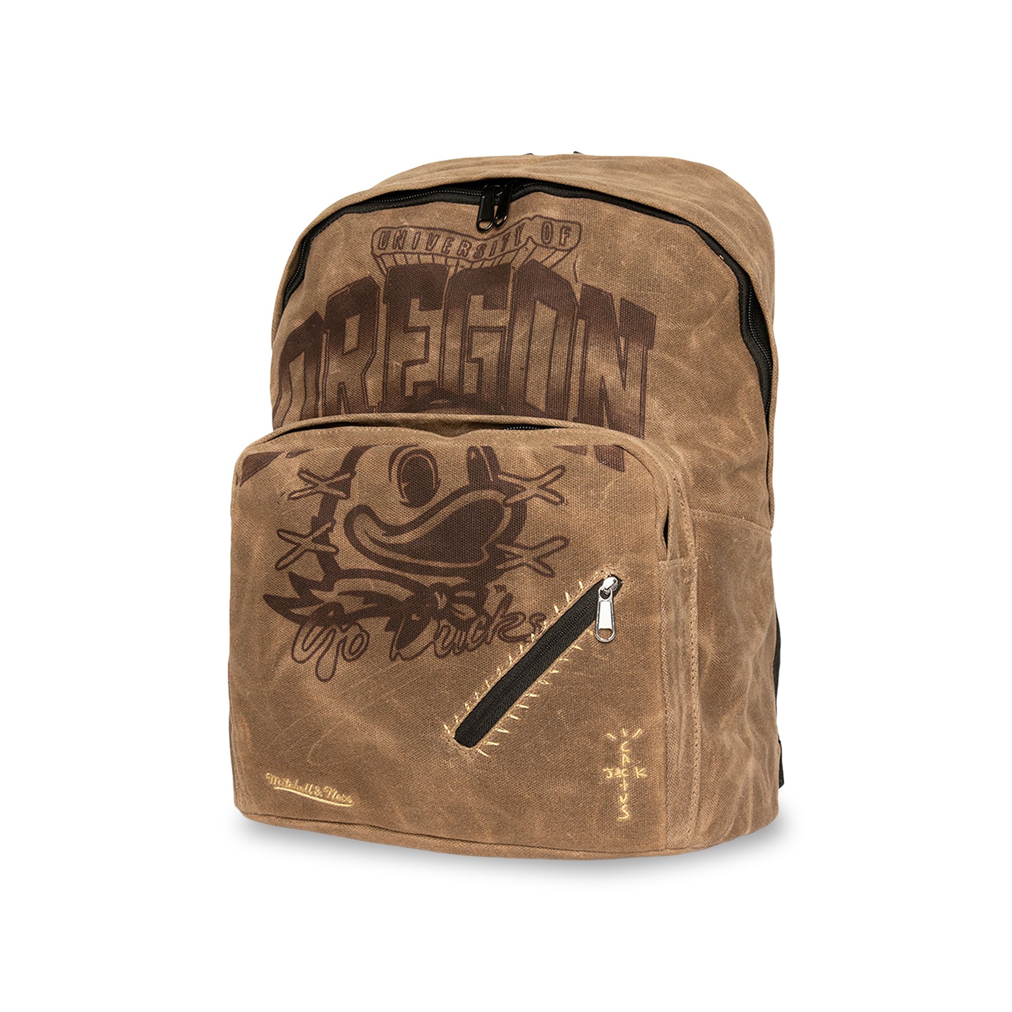 Cactus Jack by Travis Scott x Mitchell u0026 Ness University Of Oregon Backpack  'Brown'