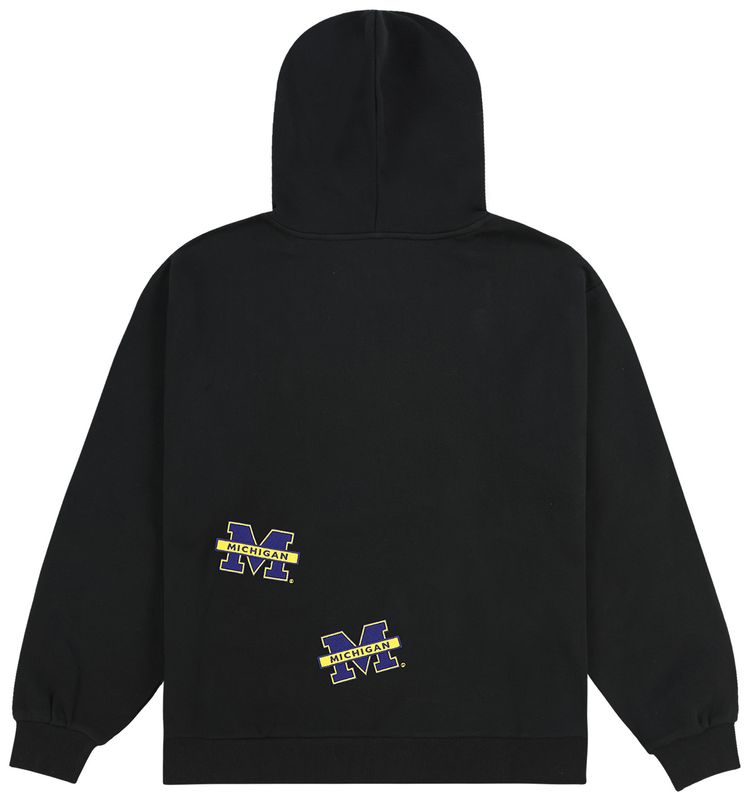 Cactus Jack by Travis Scott x Mitchell  Ness University Of Michigan Hoodie Black
