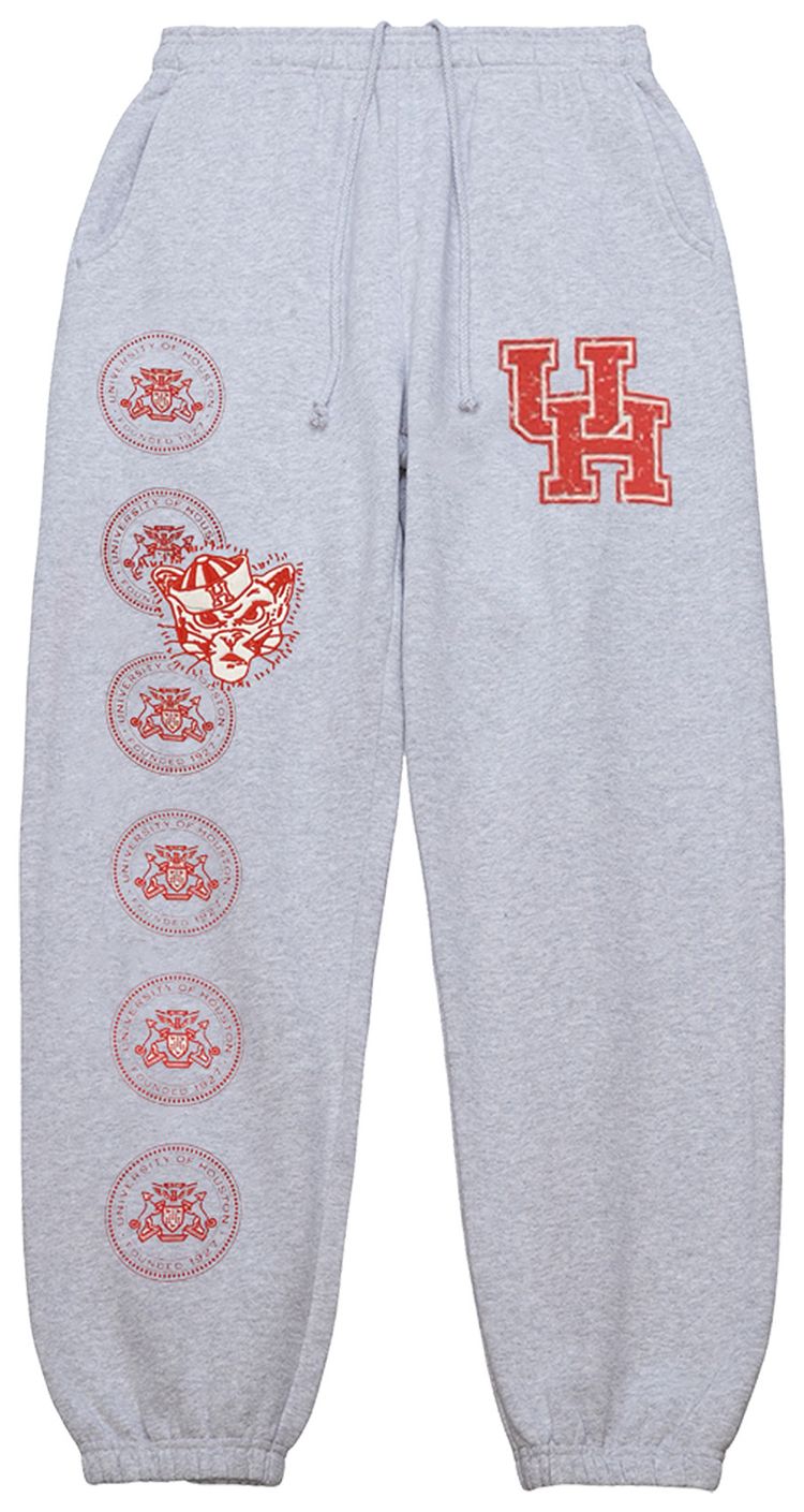 Cactus Jack by Travis Scott x Mitchell  Ness University Of Houston Sweatpants Grey Heather
