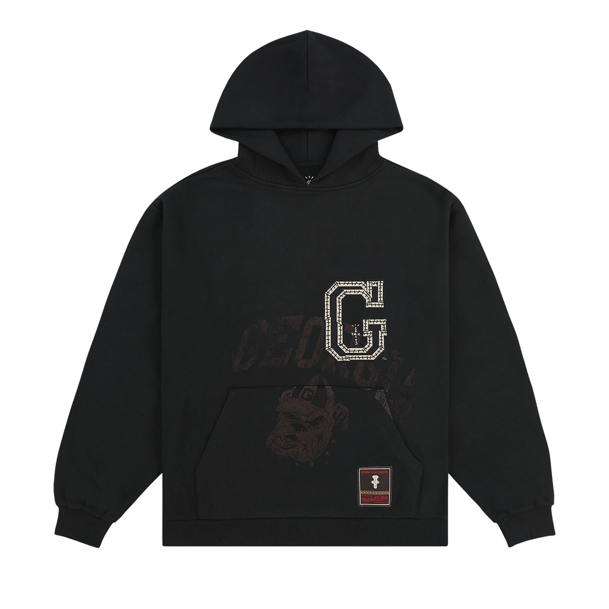 Black uga hoodie top