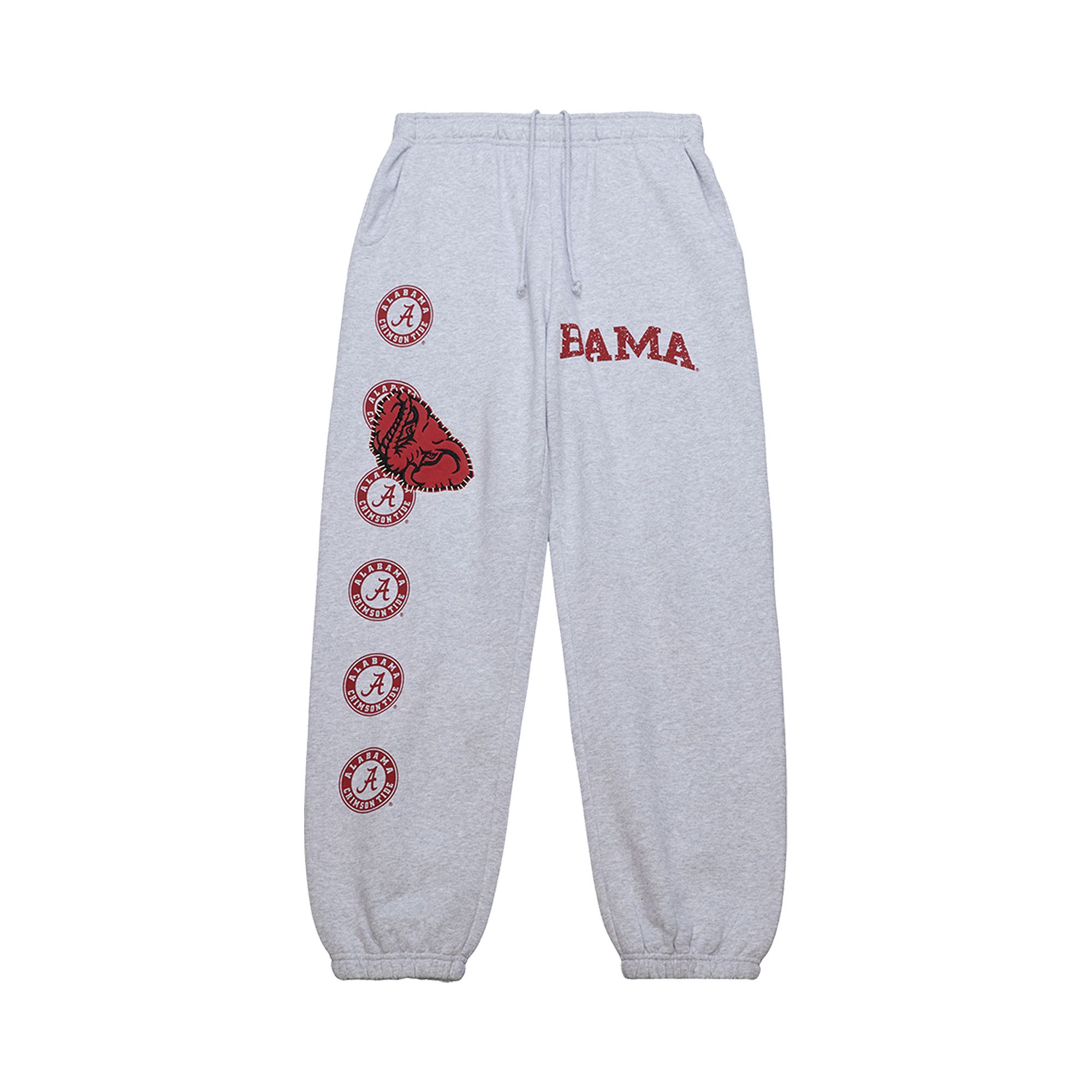 Buy Cactus Jack by Travis Scott x Mitchell Ness University Of Alabama Sweatpants Grey Heather BT9328 BAM GREY GOAT UK