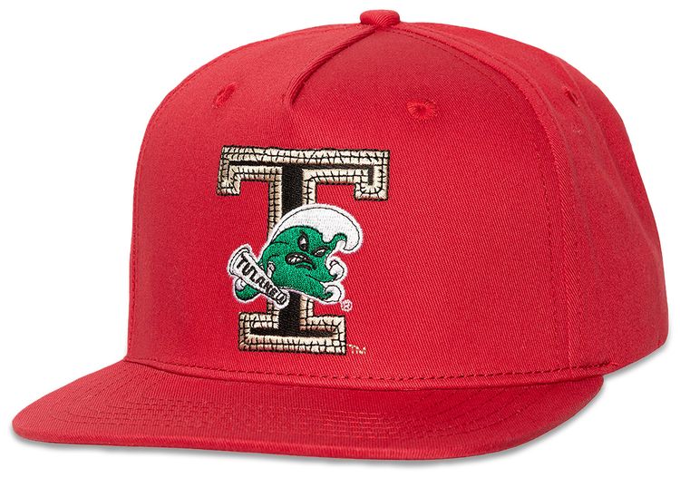 Cactus Jack by Travis Scott x Mitchell  Ness Tulane University Hat Red