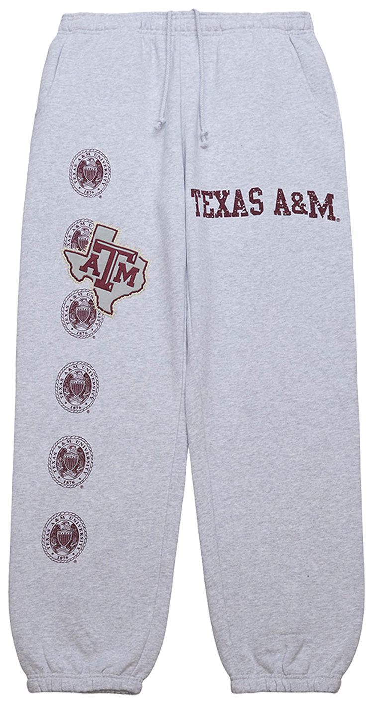 Cactus Jack by Travis Scott x Mitchell  Ness Texas AM University Sweatpants Grey Heather