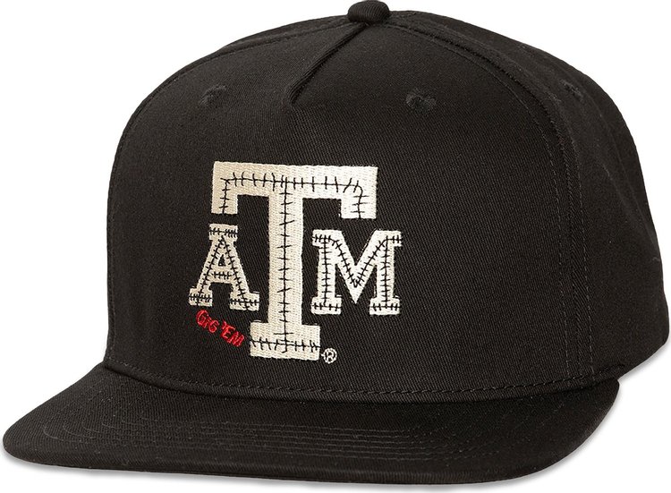 Cactus Jack by Travis Scott x Mitchell  Ness Texas AM University Hat Black