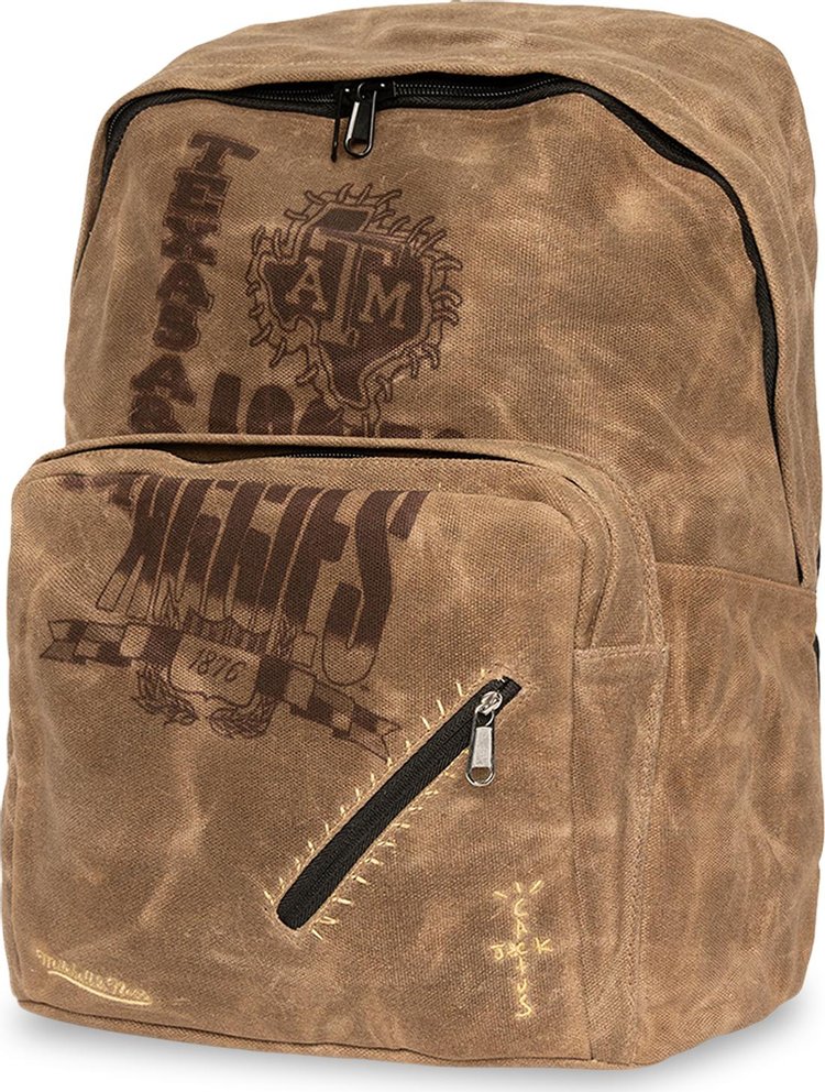 Cactus Jack by Travis Scott x Mitchell  Ness Texas AM University Backpack Brown