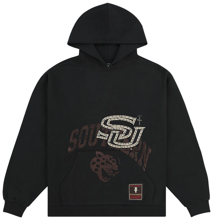 Cactus Jack by Travis Scott x Mitchell  Ness Southern University Hoodie Black