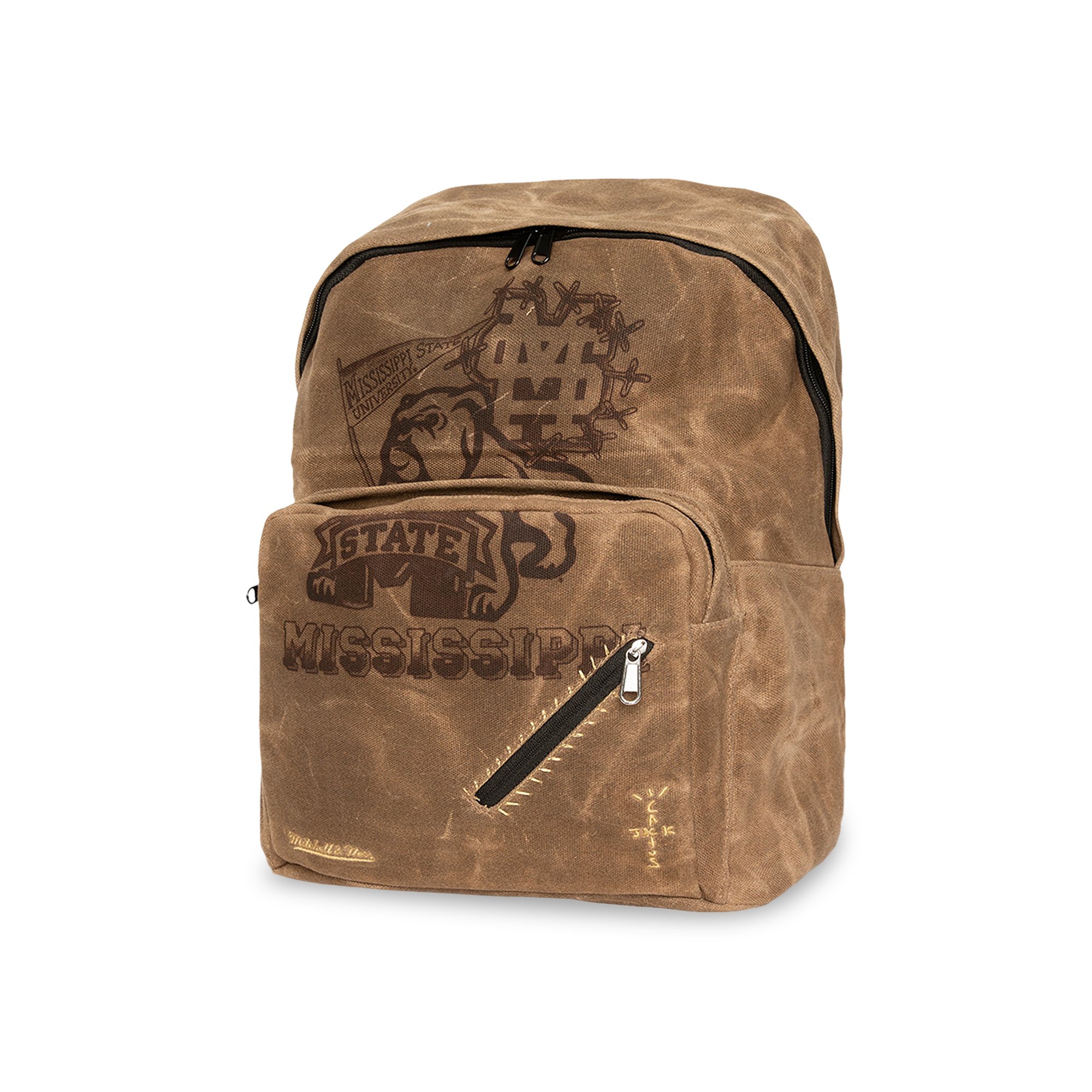 Cactus Jack by Travis Scott x Mitchell & Ness Mississippi State University  Backpack 'Brown'