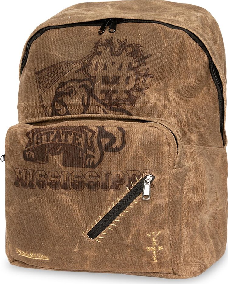Cactus Jack by Travis Scott x Mitchell & Ness Mississippi State University Backpack 'Brown'