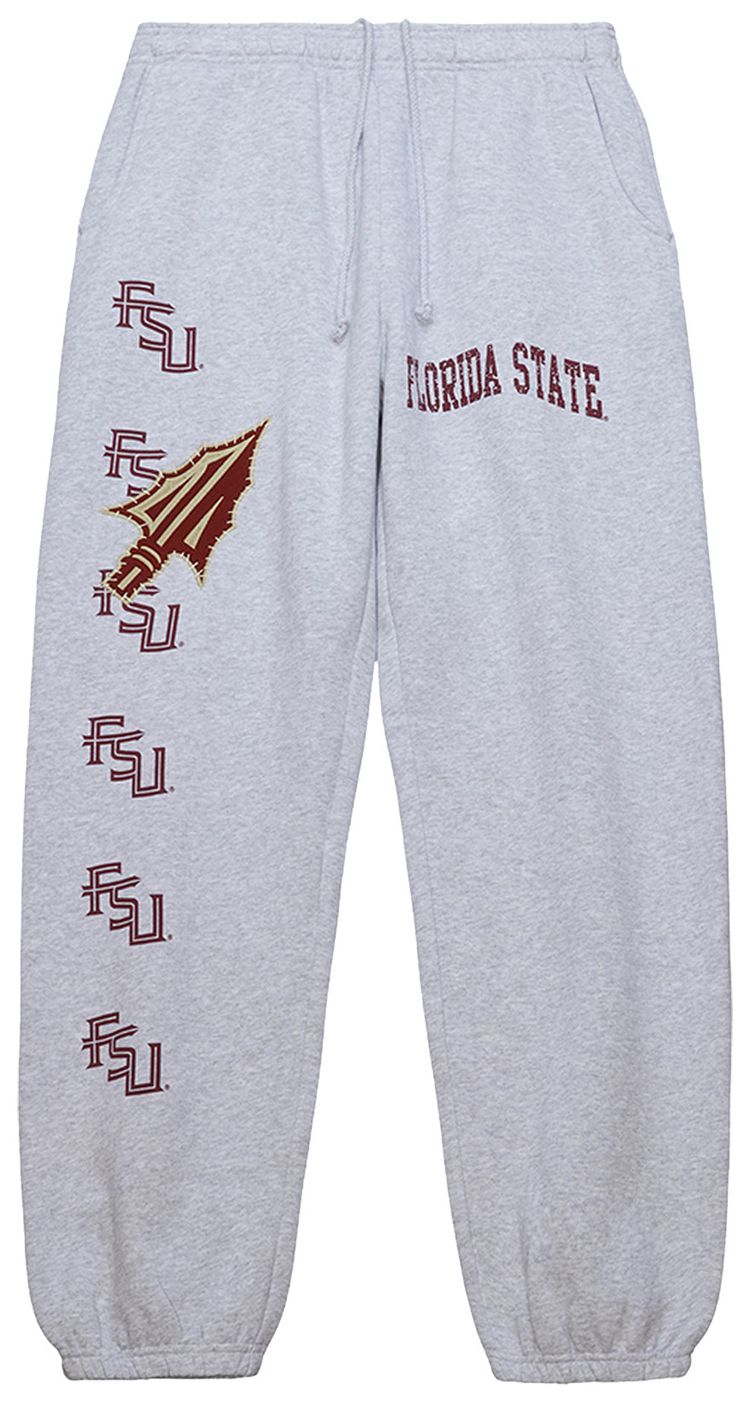 Cactus Jack by Travis Scott x Mitchell  Ness Florida State University Sweatpants Grey Heather