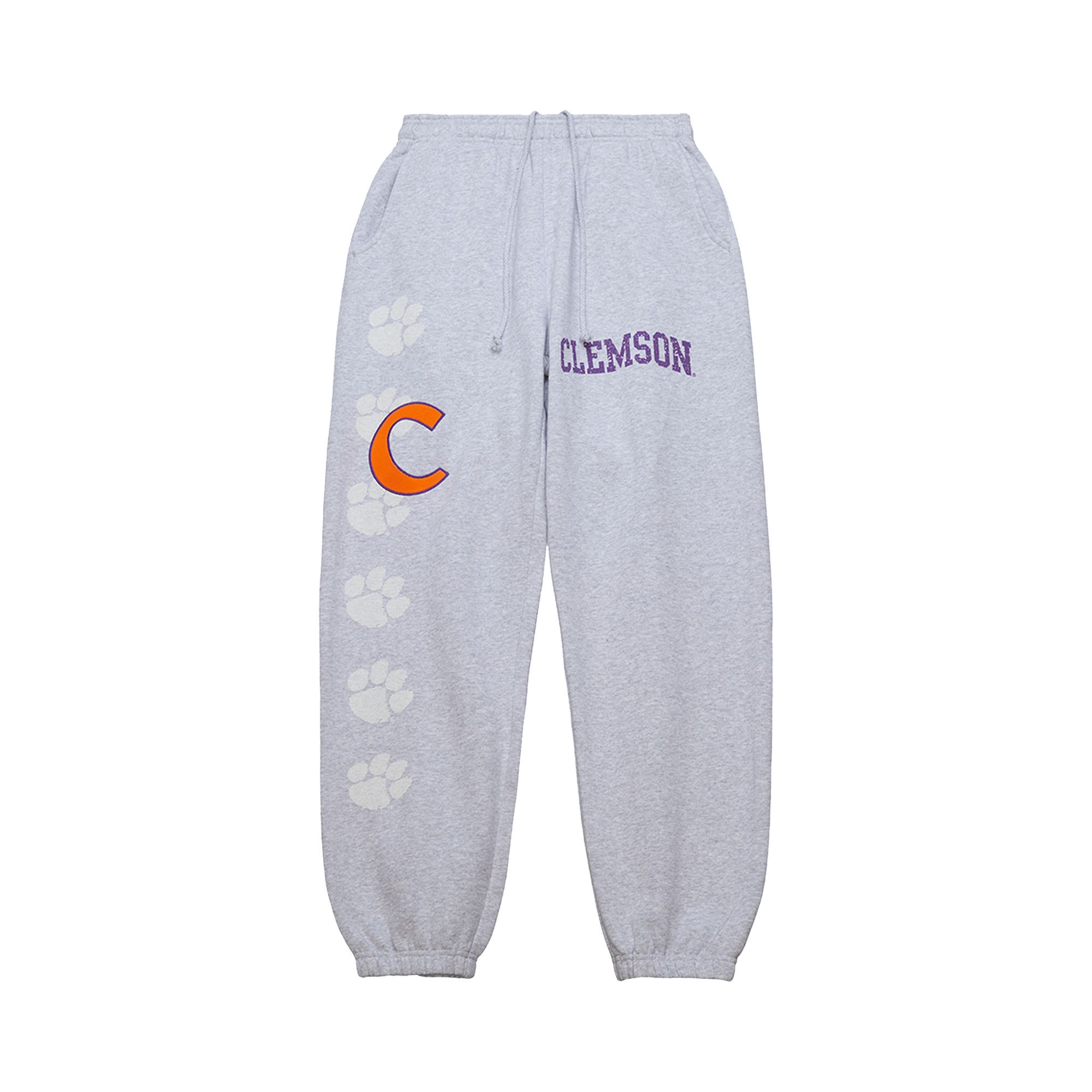 Buy Cactus Jack by Travis Scott x Mitchell Ness Clemson University Sweatpants Grey Heather BT9328 CLM GREY GOAT