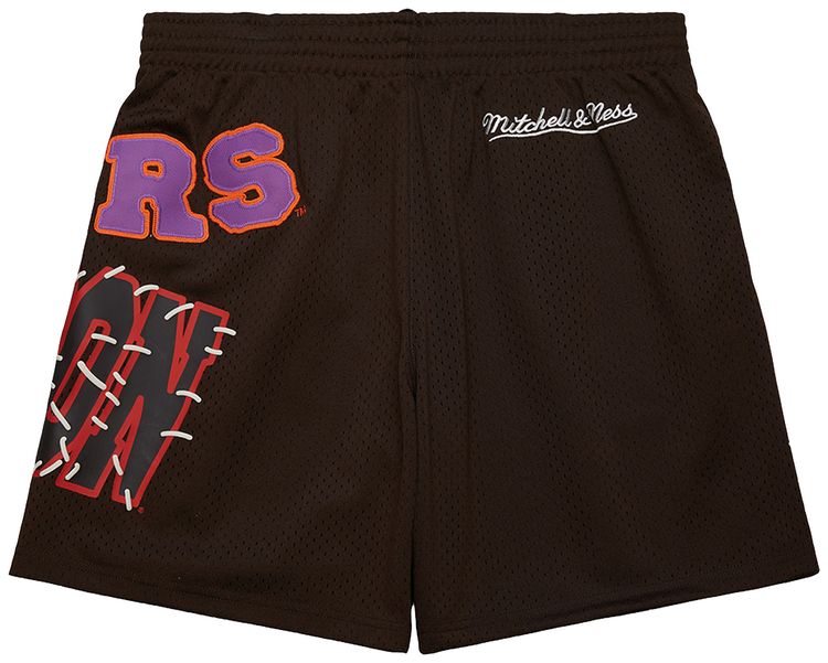 Cactus Jack by Travis Scott x Mitchell  Ness Clemson University Shorts Brown