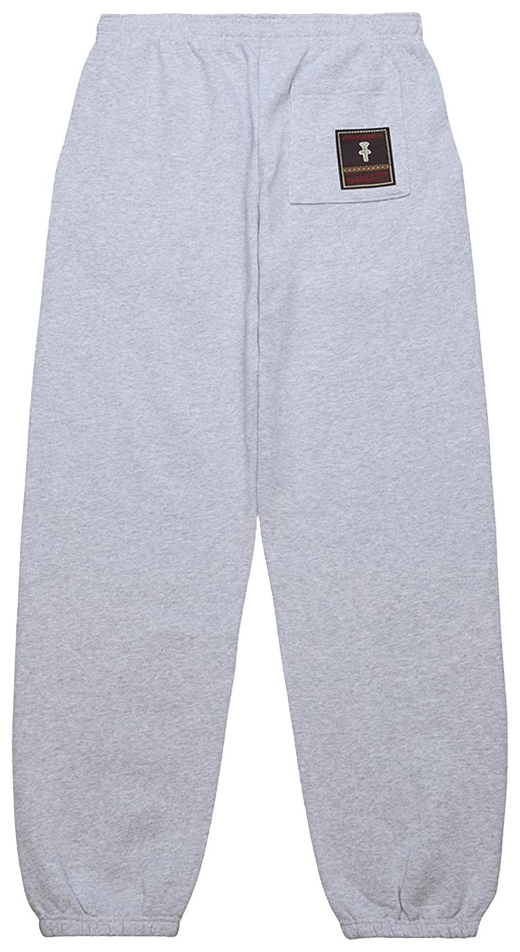 Cactus Jack by Travis Scott x Mitchell  Ness Boston University Sweatpants Grey Heather