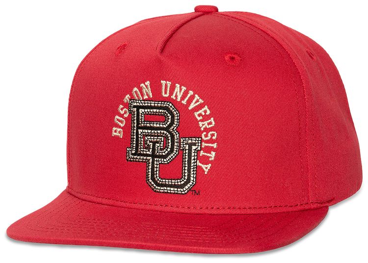 Cactus Jack by Travis Scott x Mitchell  Ness Boston University Hat Red