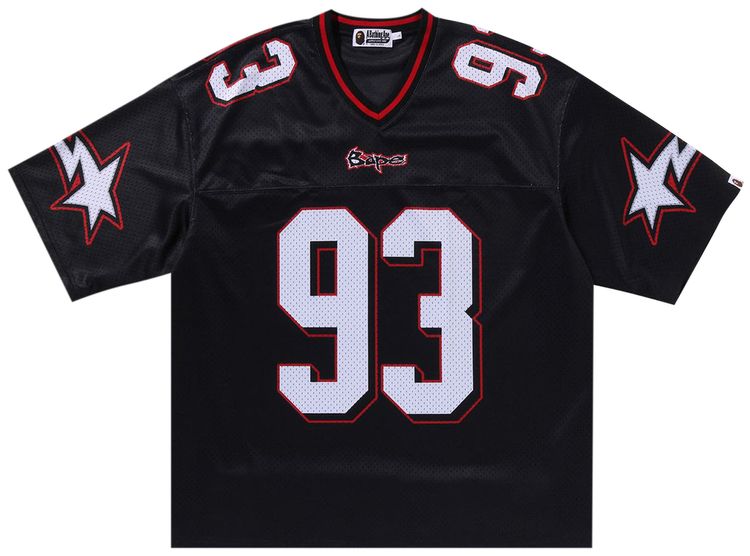 BAPE Football Relaxed Fit Tee Black