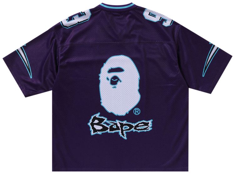 BAPE Football Relaxed Fit Tee Purple