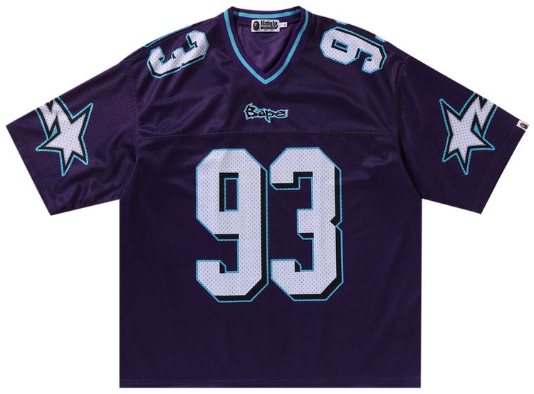 BAPE Football Relaxed Fit Tee Purple