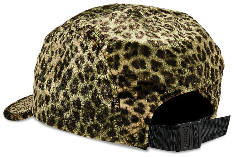 Supreme Leopard Velvet Camp Cap Olive