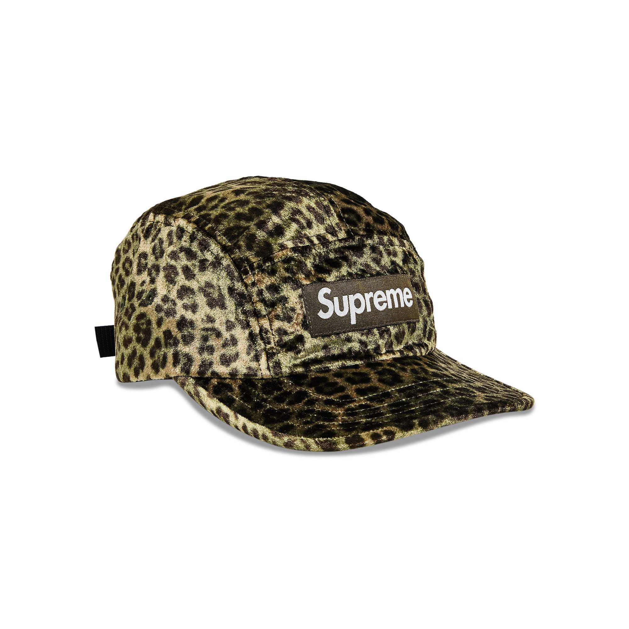 Buy Supreme Leopard Velvet Camp Cap 'Olive' - SS24H9 OLIVE