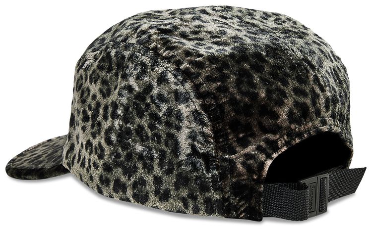 Supreme Leopard Velvet Camp Cap 襲っ 