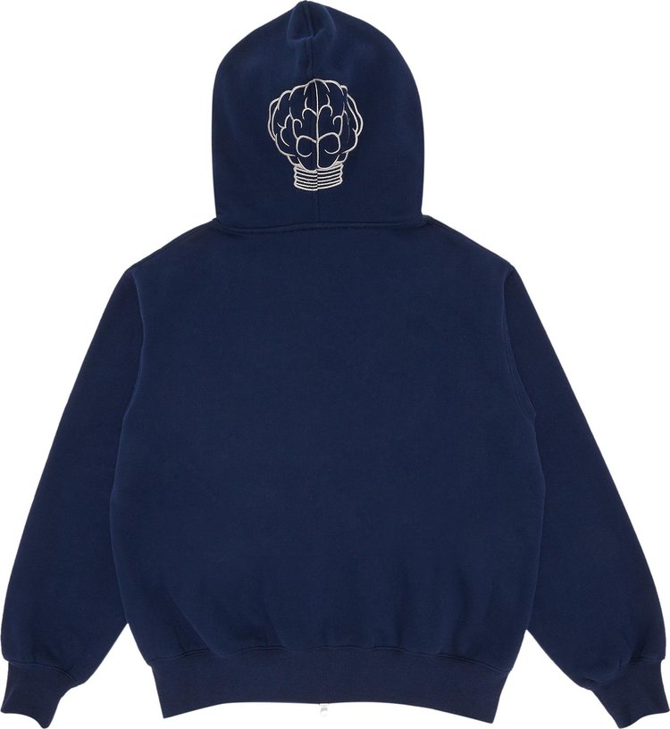 Pleasures x NERD Zip Up Hoodie Navy