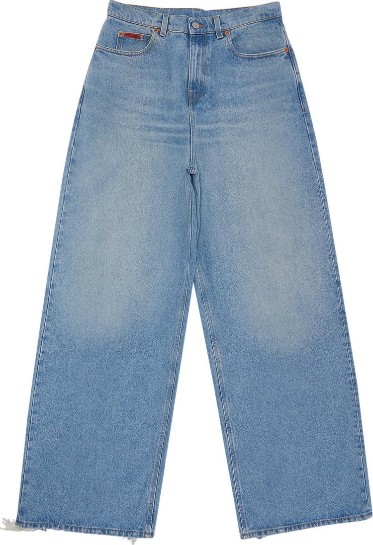 Martine Rose Extended Wide Leg Jean 'Bleached Wash'