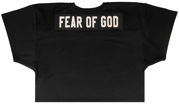 Fear of God Mesh Short Sleeve Football Jersey Black