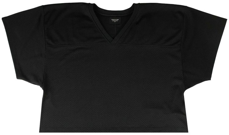 Fear of God Mesh Short Sleeve Football Jersey Black