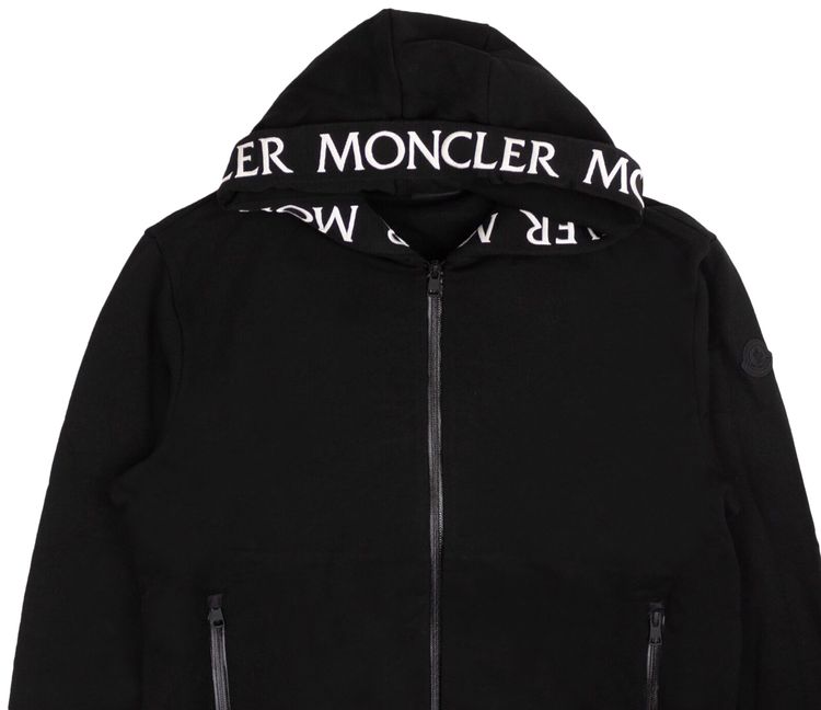 Moncler Logo Hoodie Black