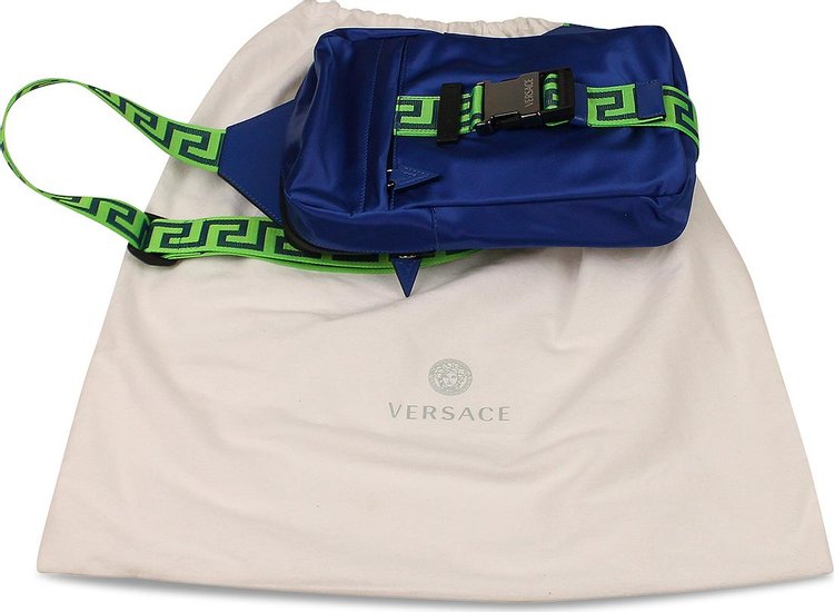 Versace Nylon Crossbody Bag 'Blue'