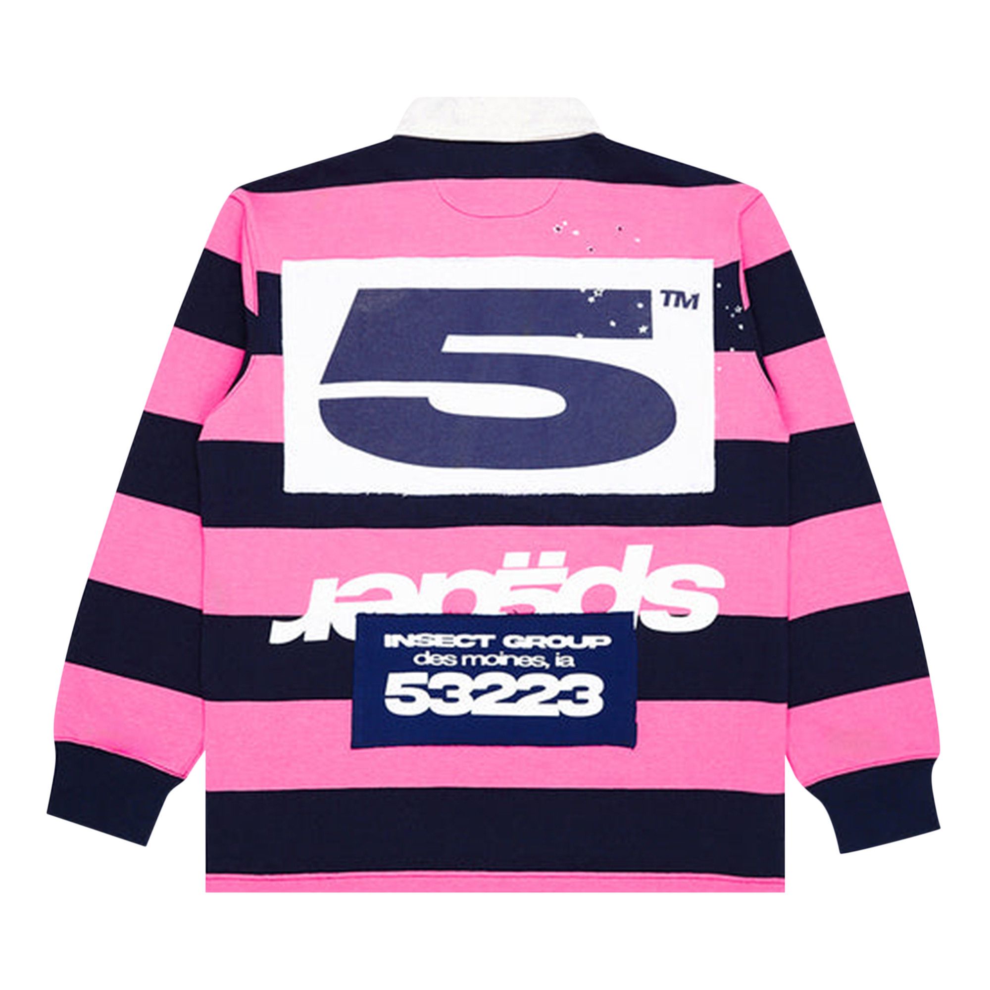 Buy Sp5der T&F Patch Rugby Shirt 'Pink/Navy' - M16KT0035RNP