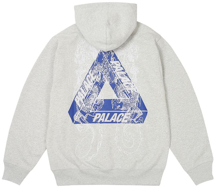 Palace Tri Dragon Hood Grey Marl