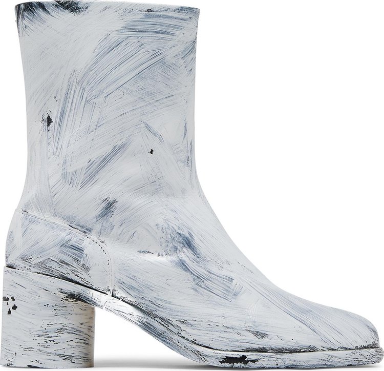 Maison Margiela Tabi Ankle Boot Painted   White